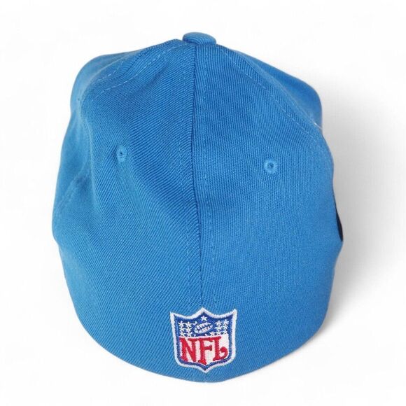 Reebok Vintage 2002 Detroit Lions Official Sideline Fitted Hat Blue / White OS - Picture 3 of 9